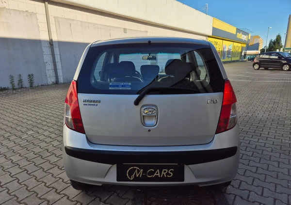 Hyundai i10 cena 11200 przebieg: 153449, rok produkcji 2008 z Zabrze małe 154